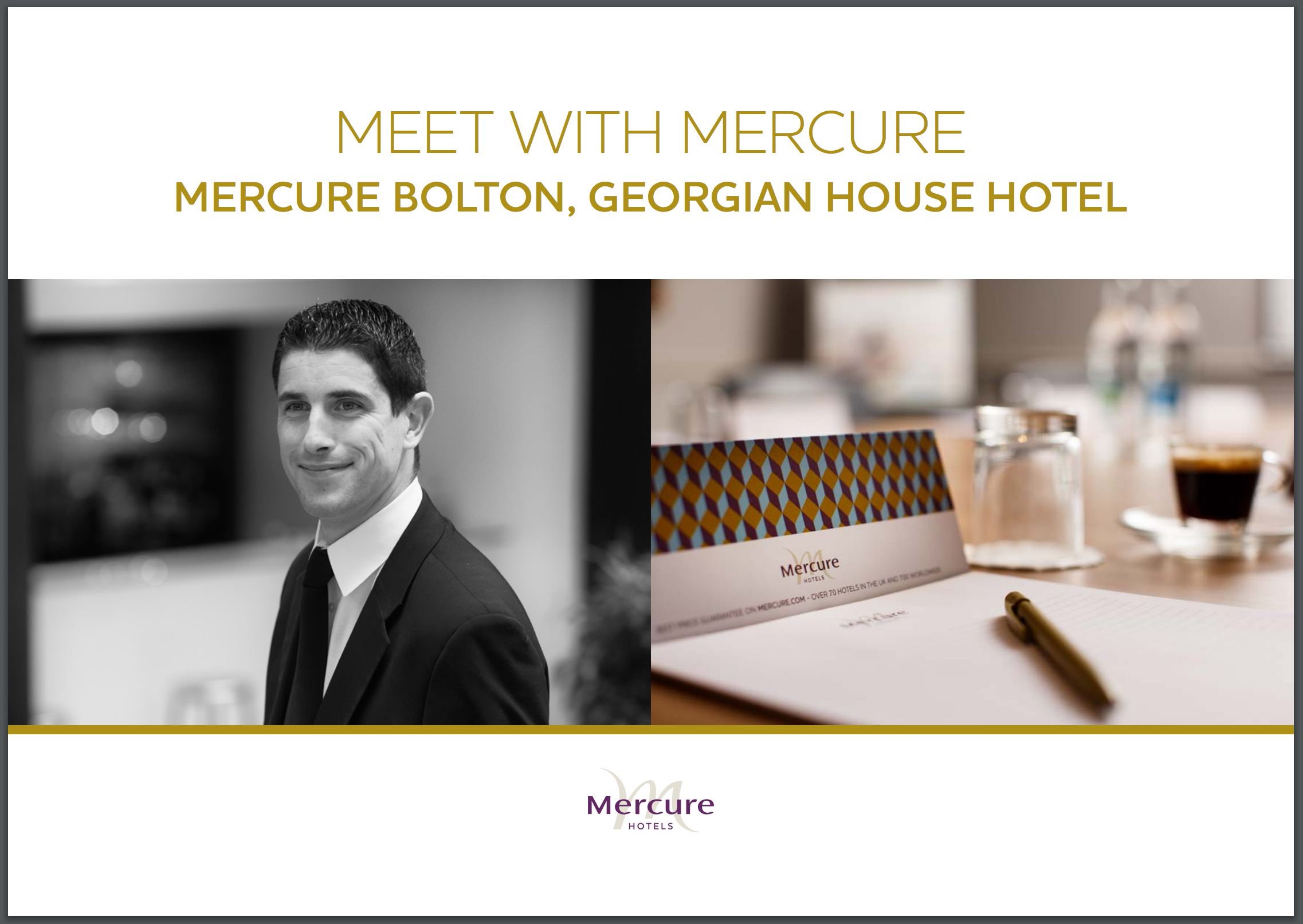 Mercure Bolton Georgian House Hotel – Meetings Brochure Cover